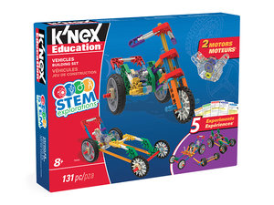 KNEX bouwblokken. Voertuigconstructie