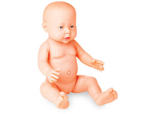 Een zachte babypop. Meisje Een zachte babypop. Meisje