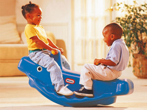 Schommelwalvis - blauw