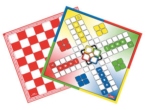 Bordspel - dammen en mens-erger-je-niet