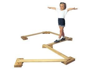 Evenwichtsbalk met 6 haken Evenwichtsbalk met 6 haken