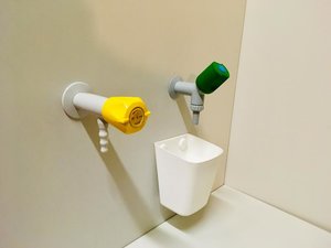 Waterinstallatie voor de zuurkast