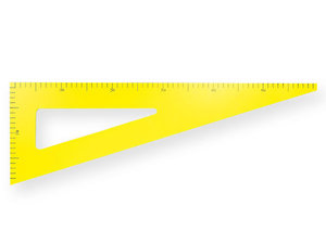 Bordmateriaal - Houten, magnetische driehoek 60 cm