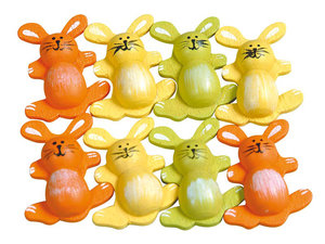 Konijntjes. houten figuurtjes