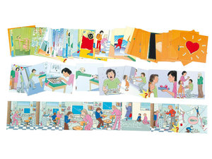 Hoe herstel je het?. Educatieve kaarten.