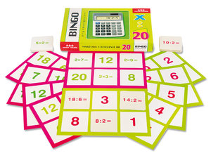 Bingo. Vermenigvuldigen en delen tot 20