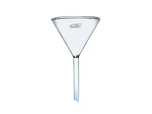 Glazen laboratoriumtrechter