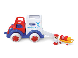 Ambulancebusje met poppetjes Ambulancebusje met poppetjes