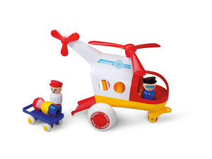 Ambulancehelikopter met poppetjes Ambulancehelikopter met poppetjes