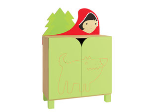 Royal - Roodkapje kast op pootjes