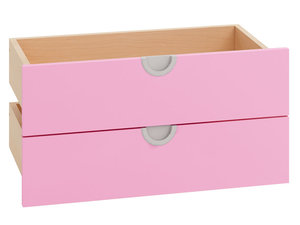 Cubo - Laden, breed en laag, 2 stuks ROZE