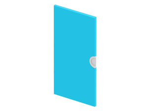 Cubo - Deur,  medium BLAUW