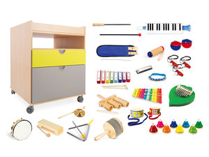Cubo - Muziekkast met instrumenten Cubo - Muziekkast met instrumenten