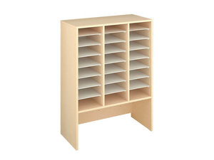 Classic -  Kast voor kist(en) op wielen, met vakjes, maat X