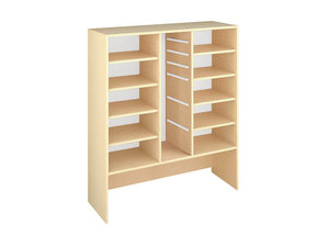 Classic -  Kast voor laden en kist(en) op wielen, met planken, maat XL