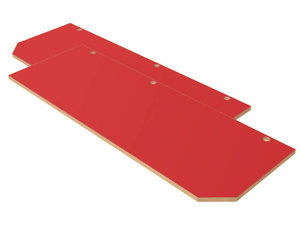 Classic -  Kastdeuren, maat XL, ROOD