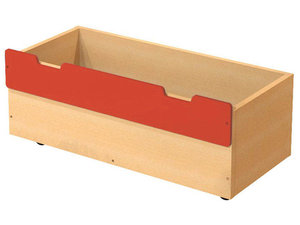 Classic - Verrijdbare kist, maat  L, ROOD