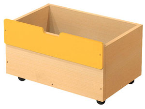 Classic - Verrijdbare kist, maat M, GEEL