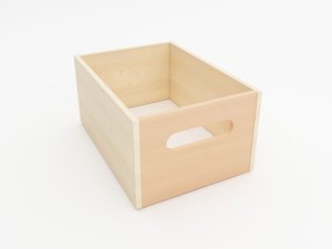 Houten lade,  diep, BEUKEN