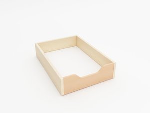 Houten lade,  laag, BEUKEN