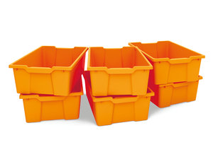 Gratnells - 6 opbergbakken ORANJE