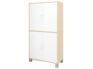 Fresh - Hoge kast met 2 paar deuren WIT