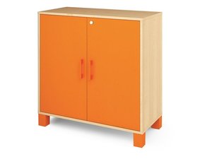 Fresh - Kast met deuren met slot ORANJE