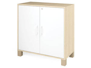 Fresh - Kast met deuren met slot WIT