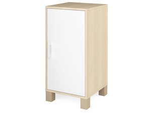Fresh -  Smalle kast met deur WIT