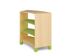 Fresh -  Gebogen kast met planken GROEN Fresh -  Gebogen kast met planken GROEN