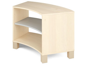 Fresh -  Gebogen lage kast met plank GRIJS Fresh -  Gebogen lage kast met plank GRIJS