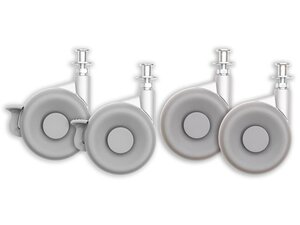 Kastwielen set van 4 met 2 remmen