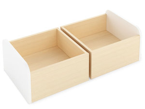 Biblio - Boekenbak bakjes WIT