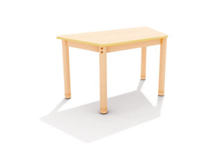 Classic - Trapezium verstelbare tafel, rand MULTIPLEX Classic - Trapezium verstelbare tafel, rand MULTIPLEX