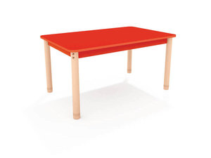 Classic - Rechthoekige verstelbare tafel ROOD Classic - Rechthoekige verstelbare tafel ROOD