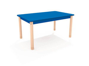 Classic - Rechthoekige verstelbare tafel BLAUW Classic - Rechthoekige verstelbare tafel BLAUW