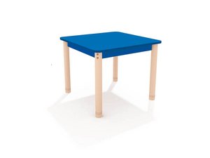 Classic - Vierkante verstelbare tafel BLAUW Classic - Vierkante verstelbare tafel BLAUW