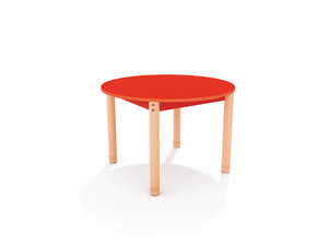 Classic - Ronde verstelbare tafel ROOD Classic - Ronde verstelbare tafel ROOD