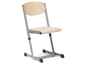 Leerlingstoel verstelbaar, maat 5-6 GRIJS Leerlingstoel verstelbaar, maat 5-6 GRIJS