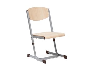 Leerlingstoel verstelbaar, maat 1-2 GRIJS Leerlingstoel verstelbaar, maat 1-2 GRIJS