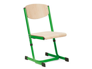 Leerlingstoel verstelbaar, maat 3-4 GROEN Leerlingstoel verstelbaar, maat 3-4 GROEN