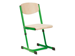 Leerlingstoel verstelbaar, maat 5-6 GROEN Leerlingstoel verstelbaar, maat 5-6 GROEN