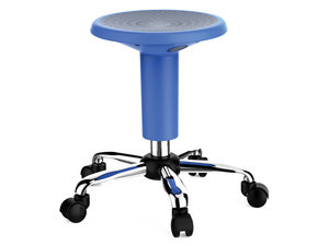 Krukje met wielen, verstelbaar Krukje met wielen, verstelbaar