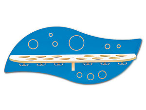 Wandplank voor bekers, Wave Wandplank voor bekers, Wave