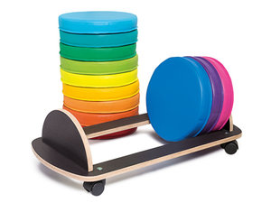 Softplay zitkussentjes met trolley Softplay zitkussentjes met trolley