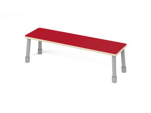 Garderobe - bankje ROOD Garderobe - bankje ROOD