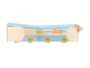 Crayon  - Hoek  kapstok 4 LICHTBLAUW