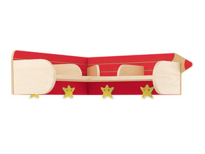 Crayon  - Hoek  kapstok 4 ROOD