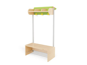 Crayon -  Kapstok met bankje 3 GROEN