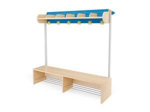 Crayon -  Kapstok met bankje 6 BLAUW